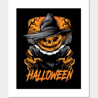 Scarecrow Halloween Posters and Art